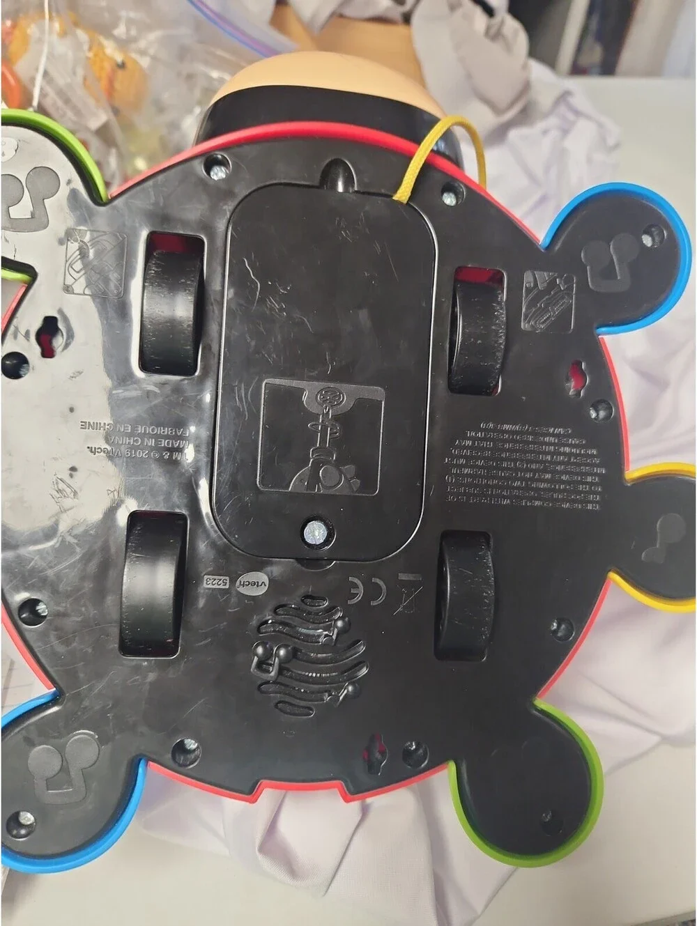 Vtech Crazy Legs Learning Bugs Ladybug Interactive Pull Toy Works Great!.